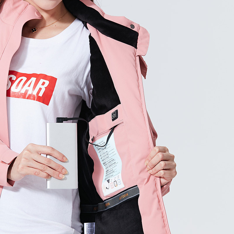 Smart Heating Rush Clothes Heating Suit USBN Warm-keeping Charging Heating Cotton-padded jacket Jacket Men's Outdoor Riding Ski Suit