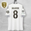 25/26 real madrid white home no. 8#Valverde+.+ champions league armband