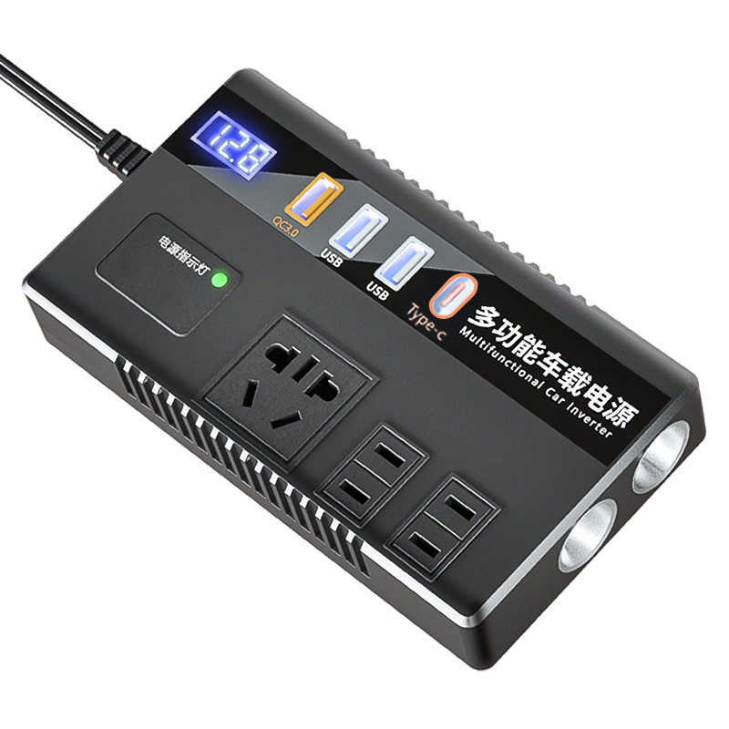 Car truck 12V/24V to 220V multifunctional car inverter converter mobile phone socket charger