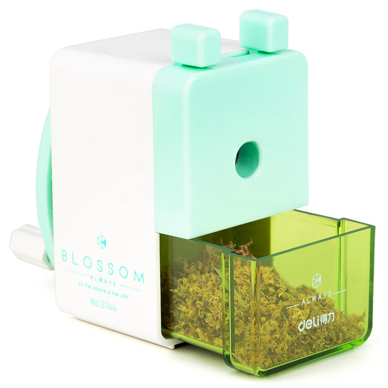 Deli 0744 pencil sharpener hand-cranked pencil sharpener children's pencil sharpener school supplies pencil sharpener wholesale pencil sharpener