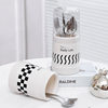 Colorless Chopsticks Holder Light Luxury Creative Wave Pattern Chopsticks Cage Simple Stripe Draining Chopsticks Box Ins Storage Rack
