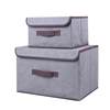 Fabric Non-Woven Storage Box Foldable Large Capacity Home Clothes Storage Box Wardrobe Organizer Box Wholesale