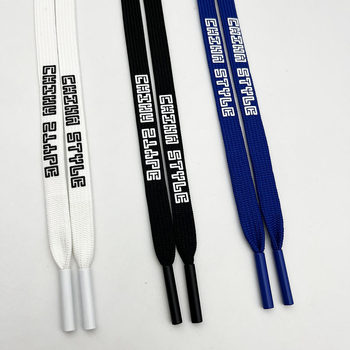 Polyester 1CM Encrypted and Thickeneded Printed Double-layer Hollow Rope Shoelace Gift Belt Hat Belt Trouser Rope Waist Rope Accessories