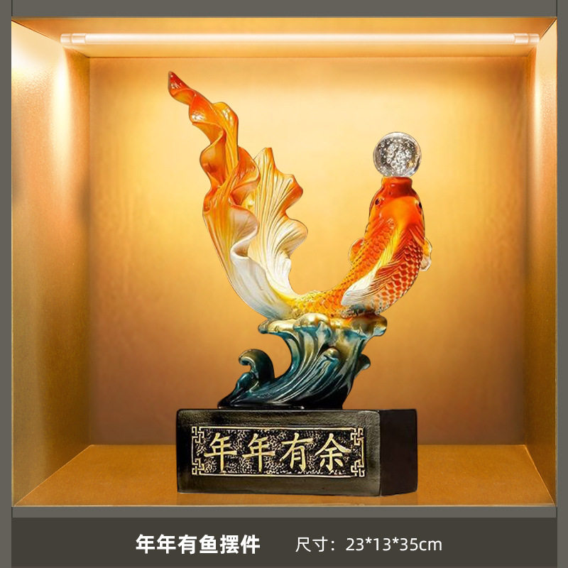 新中式高档酒柜装饰品餐边柜摆件客厅创意家居饰品室内软装装饰