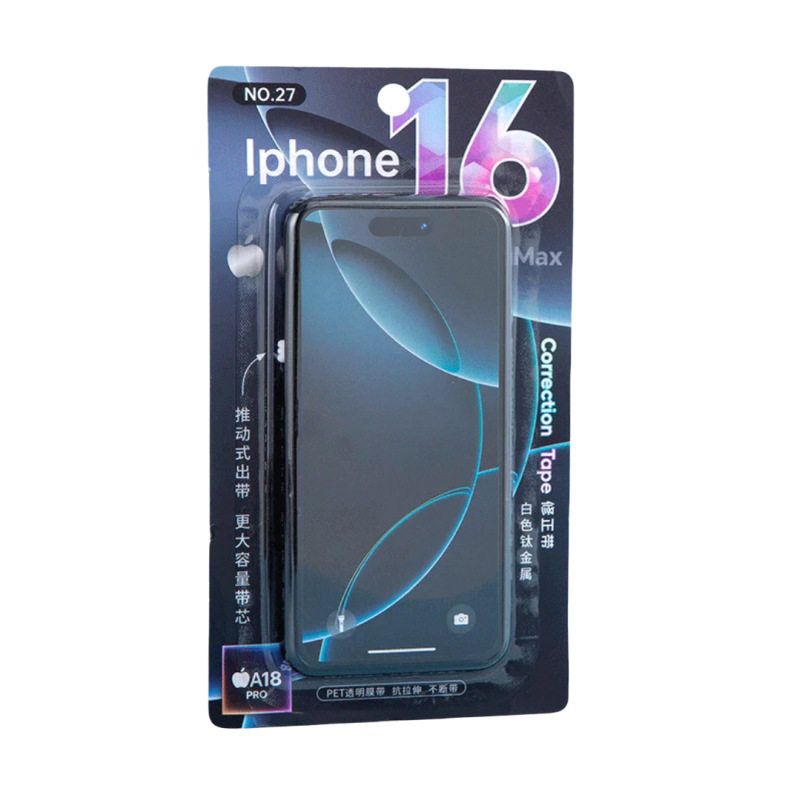 Cross-Border Correction Tape New Model for Apple 16 Students, High-Value, Quirky, Large-Capacity Correction Tape, Silent Correction Tape