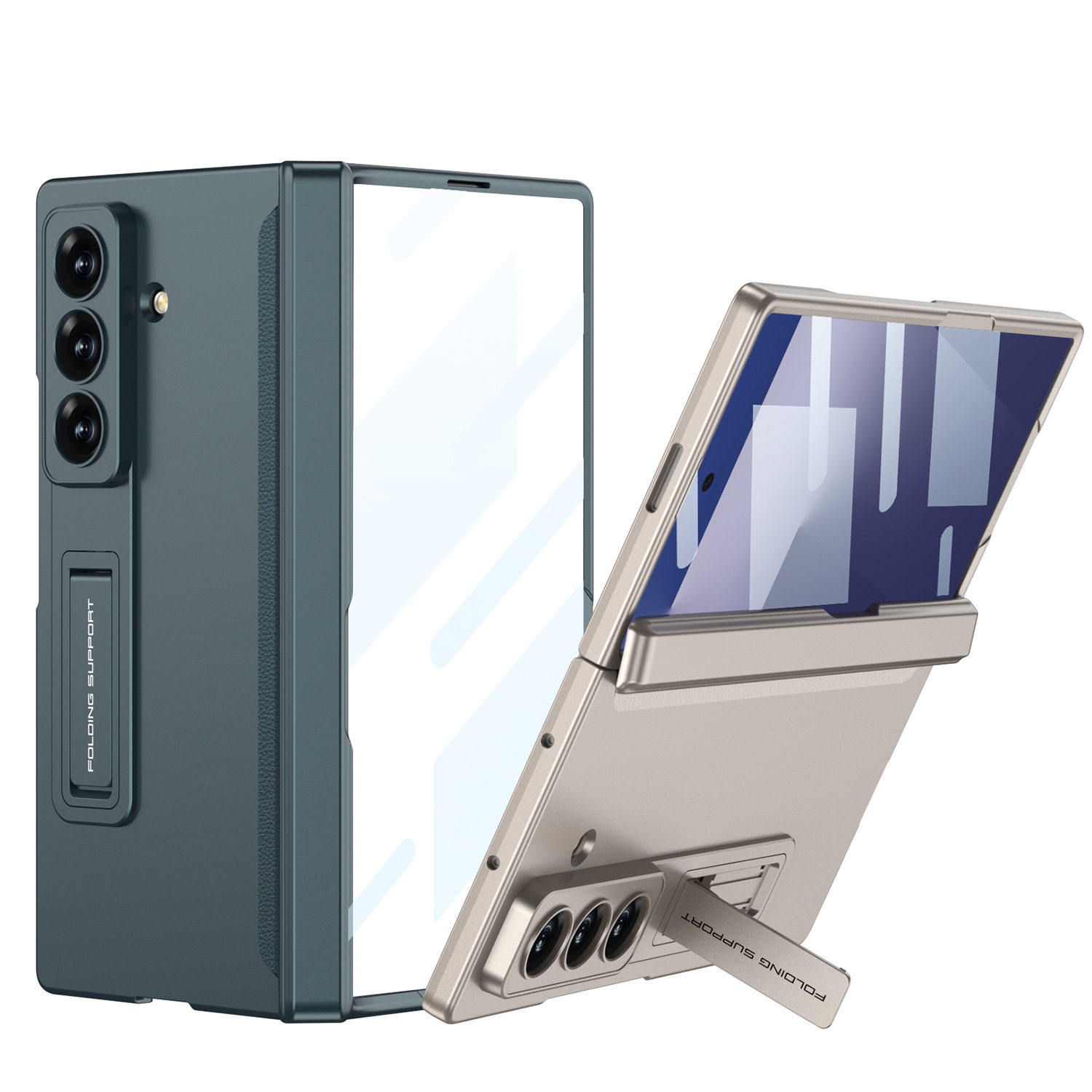 Gkk Mobile Phone Case for Samsung Zfold7 Lightweight Drop-resistant Magnetic Suction Folding Bracket Case Film All-inclusive Precision Hole