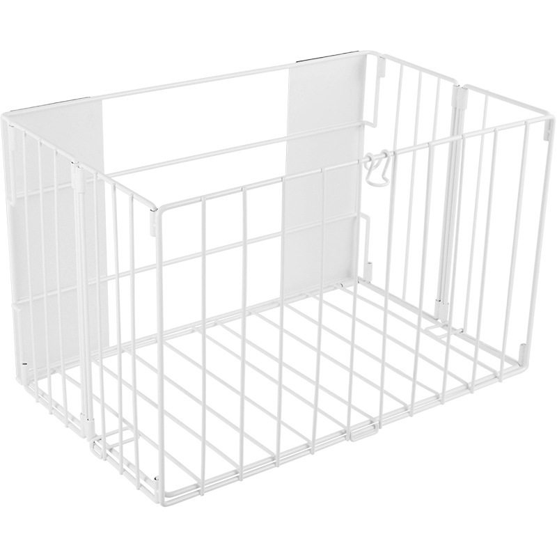 Magnetic Washing Machine Side Foldable Laundry Basket Wall-Mounted Dirty Clothes Storage Basket Bathroom Storage Basket No Drilling Required