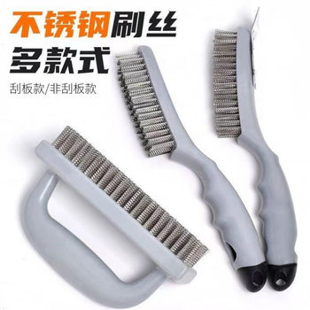 Stainless Steel Wire Brush Industrial Rust Removal Barbecue Decontamination Polishing Cleaning.