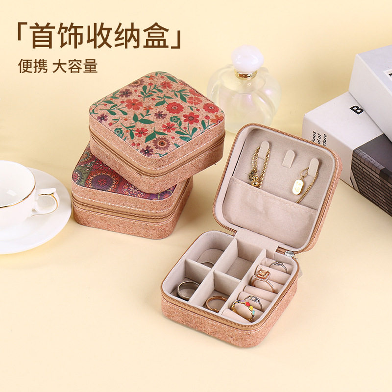 Retro Jewelry Box Jewelry Storage Box Ring Necklace Jewelry Box Anti-Oxidation Hand Jewelry Storage Box Travel Box