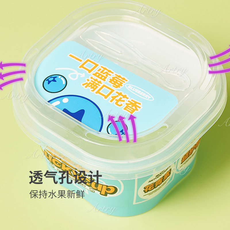 Customized Classy Transparent Fruit Pp Blueberry Cup Packaging Manufacturer Customized Plastic Ginseng Fruit Packaging Box with Mold