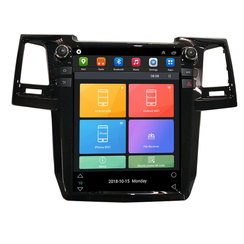 Applicable to 2008-2015 Toyota Runner Fortuner Vigo 12.1 inch vertical screen Android navigation