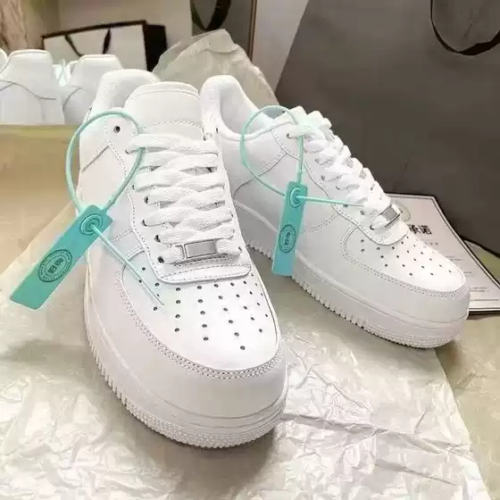 Original Af1 Low-Top Pure White Sneakers Flat-Soled Student Couple Sneakers