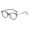 Black Frame Advanced Sense Glasses Women's Power-adjustable Myopia Lenses Anti-blue Light Eye Frame Large Face Display