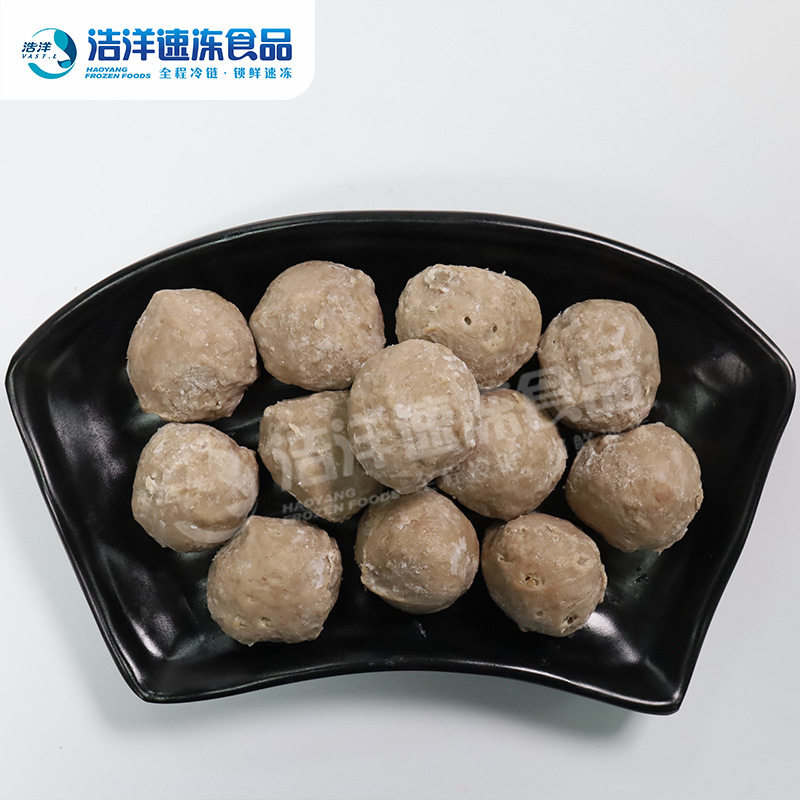 Haoyang quick-frozen beef balls 500g packaging TikTok live streaming hot-selling beef tendon balls spicy hot food balls