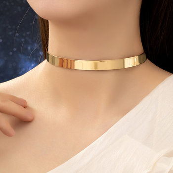 European and American fashion exaggerated punk hip hop collar personalized design sexy necklace clavicle chain hipster street shooting necklace