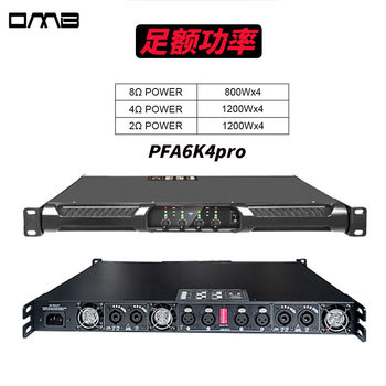 Pfa6K4Prodba Professional Digital Power Amplifier 800 Watts 4-Channel Amplifier Stage Bar Ktvhifi