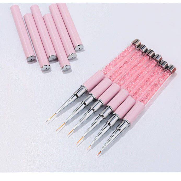 Factory Manicure Pen Wholesale Manicure Pen Pull Line Pen Set Pink Diamond Rod Color Painting Flower Hook Line Special
