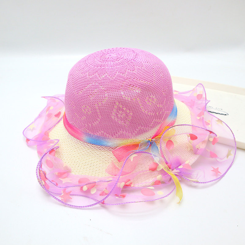 五芒星ドットメッシュパープル