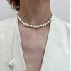 Gilt Pearl Natural Baroque Pullable Pearl Necklace · Pearl Baroque Necklace