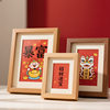 Hollow Wedding Blessing Photo Frame Display Stand 5-Inch 6inch 7inch Picture Frame Wooden Frame Decoration Festive Decoration Ornament