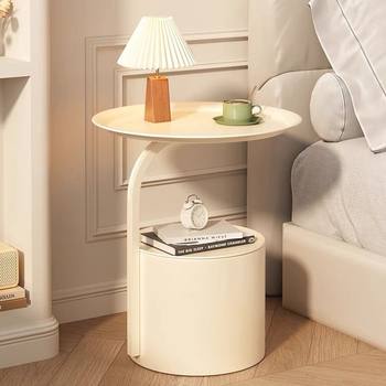 Cream Internet Celebrity Creative Simple Bedside Table Living Room Corner Sofa Storage Rack Balcony Coffee Table Bedroom Light Luxury