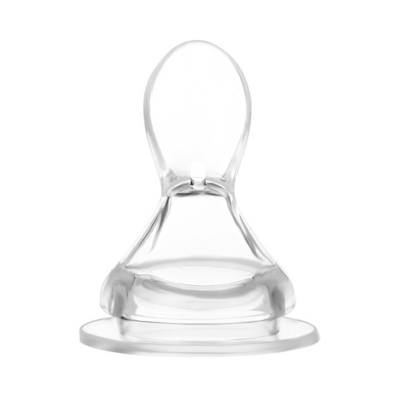 Wholesale Wide Diameter 5cm Milk Bottle Universal Silicone Spoon Head Baby Food Feeding Spoon Milk Bottle Rice Cereal Spoon Accessories