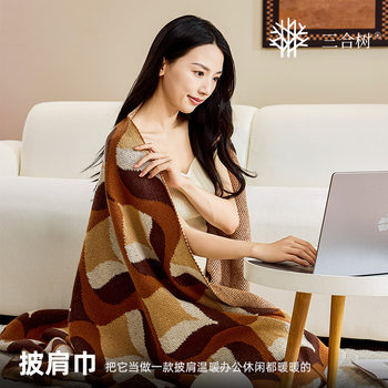 Foreign Trade Double-Layer Ins Blanket Home Sofa Lunch Break Blanket Air-Conditioning Blanket B&B Knitted Tassel Blanket Bedside Blanket