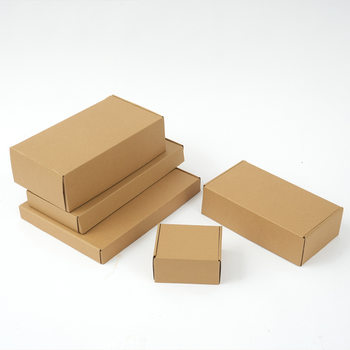 Exquisite Kraft Paper Airplane Box Wholesale 3C Digital Packaging Box Square Clothing Exquisite Packaging Express Delivery Paper Box