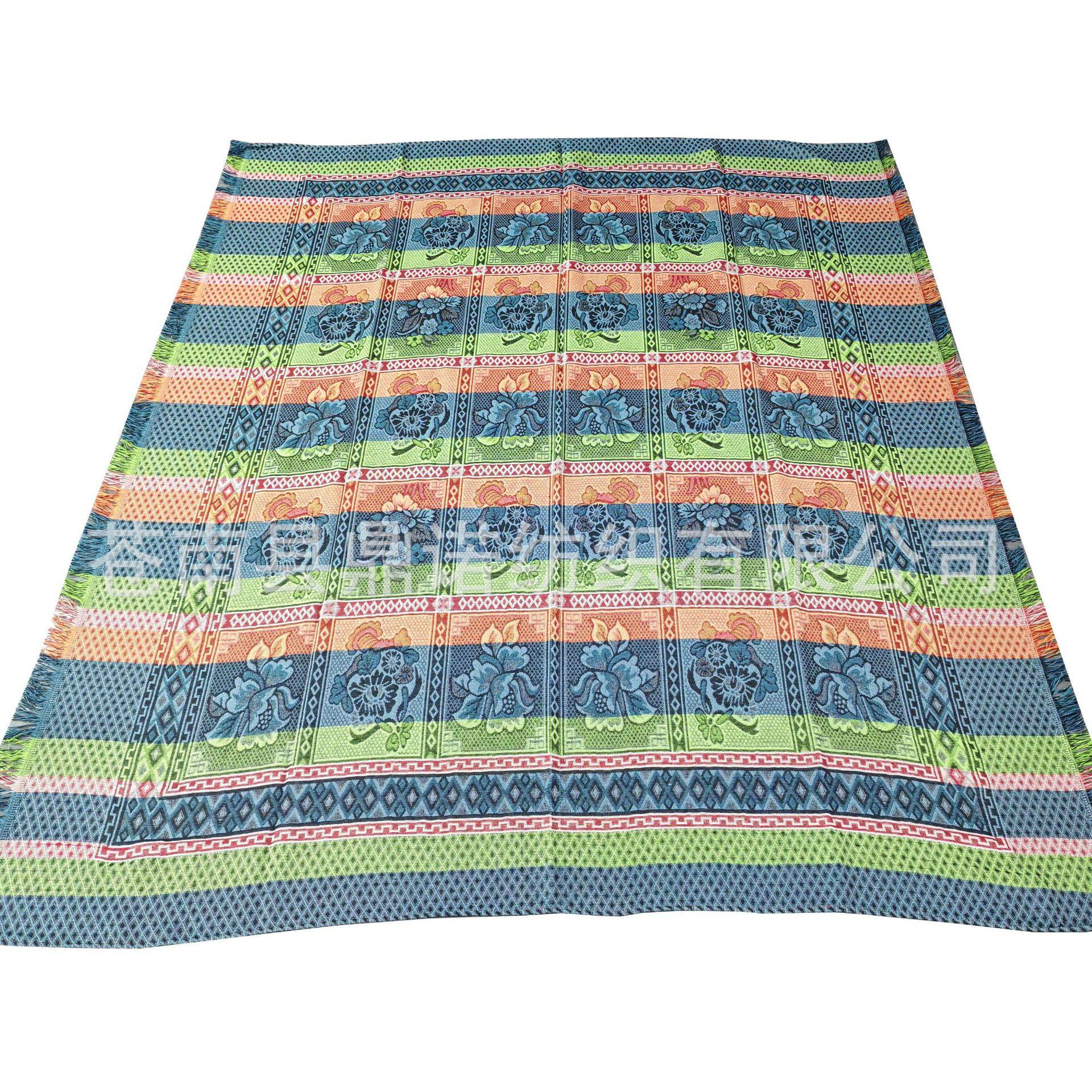 Knitted Vintage Thread Blanket Cotton Blanket Thin Bed Sheet Summer Sofa Towel Rifers Leisure Blanket Foreign Trade Bed Sheet picnic blanket Mat