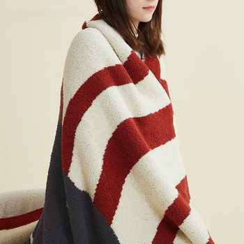 Half Knitted Blanket Office Nap Sofa Shawl Air Conditioning Blanket Blanket Blanket Premium Erhuan