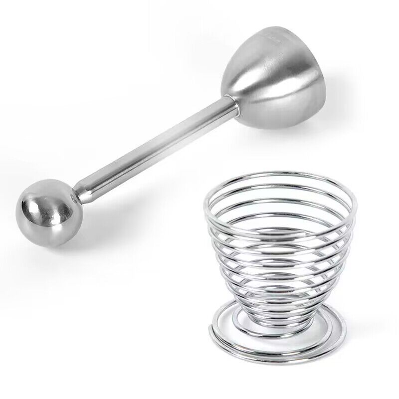 304 stainless steel elastic egg opening device egg shell separator glutinous rice egg small accessories egg holder