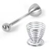304 stainless steel elastic egg opening device egg shell separator glutinous rice egg small accessories egg holder