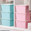 Camellia storage box 35 liters plastic thickened clothes storage box with wheels for household 28011T/28201T