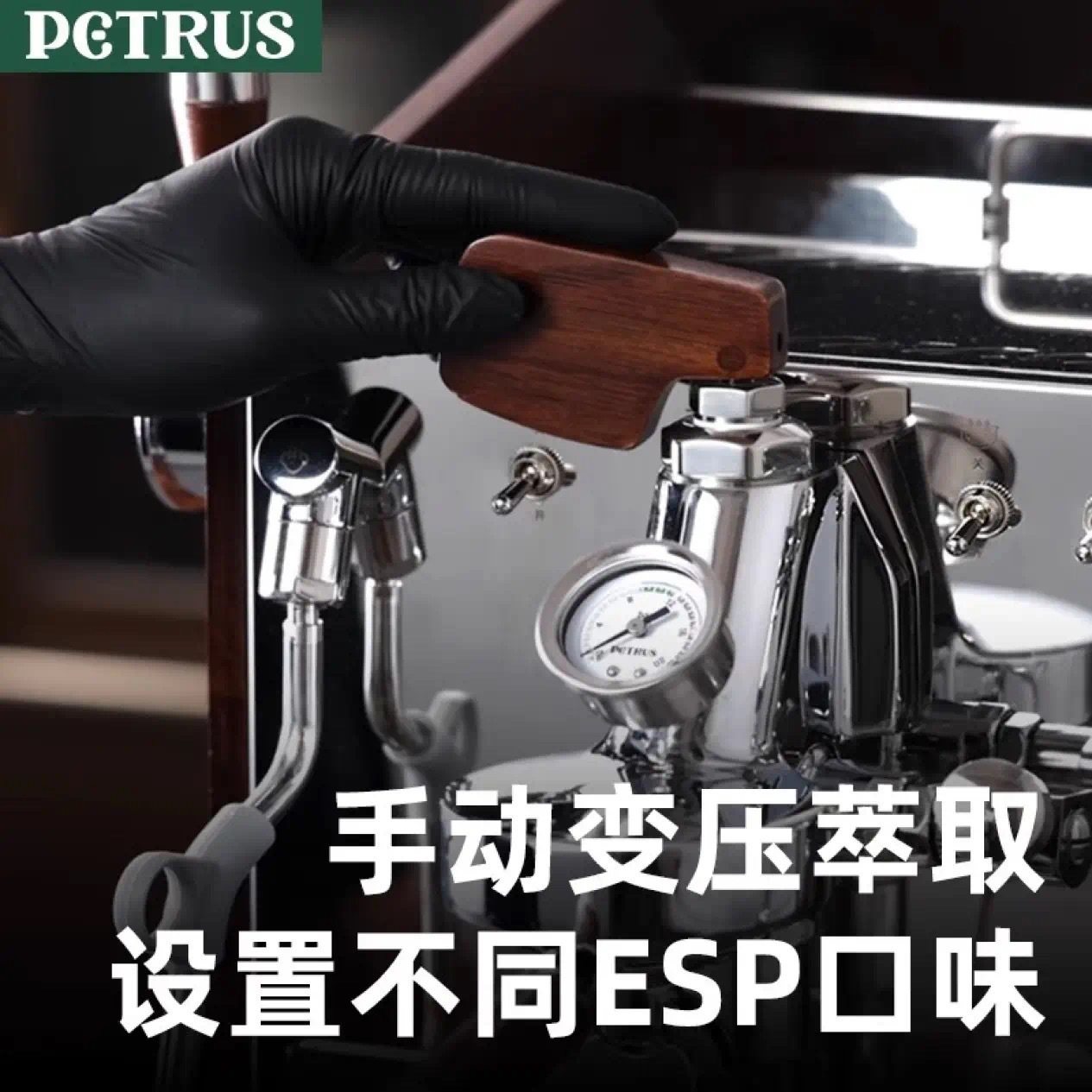 Petri Coffee Machine Pe3933 Professional Semi-Automatic Home Light Commercial Italian Freshly Ground Espresso Milk Frothing Coffee Machine