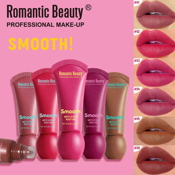 Cross-Border Matte Soft Matte Lipstick, Colored Whitening Lip Glaze, Long-Lasting and Easy-To-Color Lip Mud to Enhance Complexion Lip Makeup