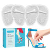 Silicone Front Pad Women's Sandals High Heels Non-Tired Foot Anti-Pain Pad Super Soft Non-Slip Half Size Pad