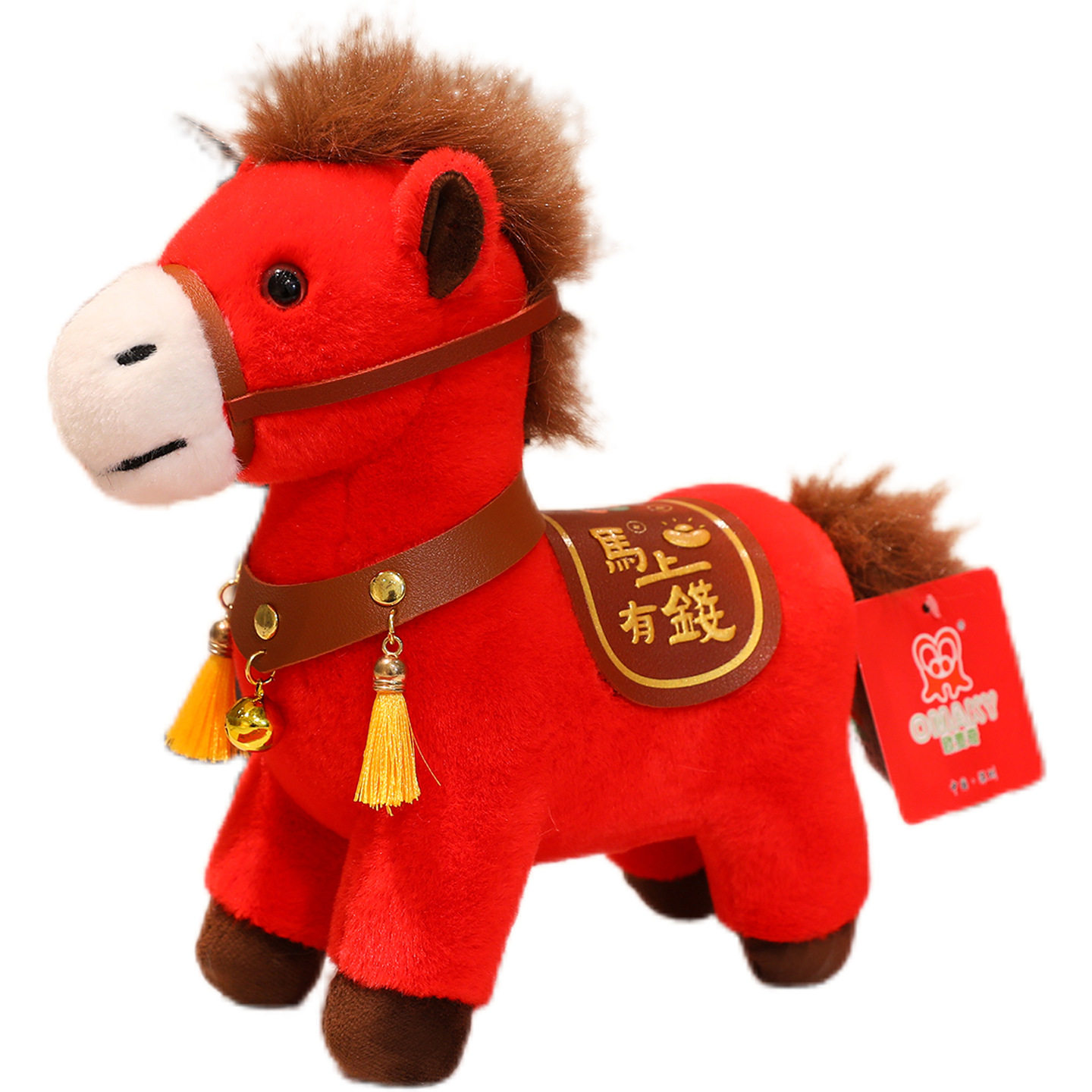 2026批发马年吉祥物毛绒玩具马上有钱公仔生肖布娃娃新年玩偶礼物