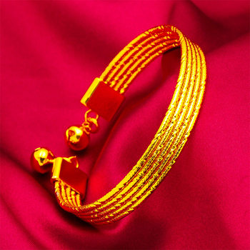 New Bell Bracelet Women's Open Line Bracelet Fashion Bracelet Wholesale Twist Multi-Line Bracelet