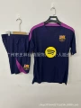 2526 barcelona black player edition short sleeve suit