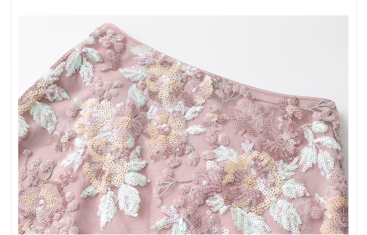 Bộ áo khoác và chân váy nữ thêu hoa đính sequin dài tay — Váy thêu (giao hàng trong 7 ngày), Váy thêu (giao hàng trong ngày), Áo khoác thêu (giao hàng trong 7 ngày), Áo khoác thêu (giao hàng trong ngày)