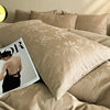 2025 New High-End Jacquard Satin Cotton Brushed Four-Piece Set Autumn and Winter Pure Cotton Quilt Cover Bed Sheetss Bedding