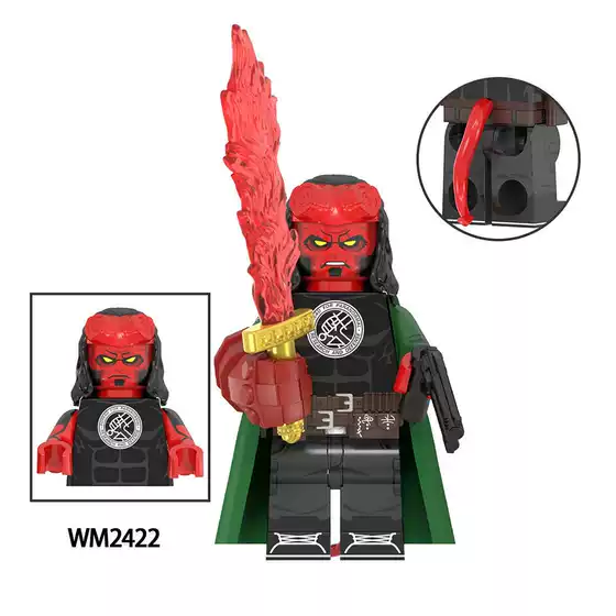 Wm2422 Animation Series Children's Assembled Building Block Figures Toy Bags Mixed Batch