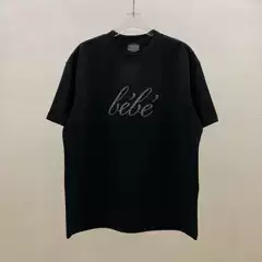 24 Spring and Summer New B T-shirt Hot Drilling Letter Short Sleeve Men's and Women's Couples T Tide Brand Shirt Loose American Half Sleeve