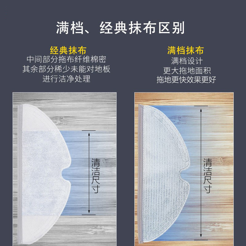 Suitable for Xiaomi Mijia 1C2C1T Sweeping Robot Accessories Main Side Brush Filter Cloth Dust Box Water Tank