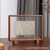 Solid Wood Double-Sided Transparent Photo Frame Decorative Embossed Specimen Frame Solid Wood Photo Acrylic Wall-Mounting Photo Frame