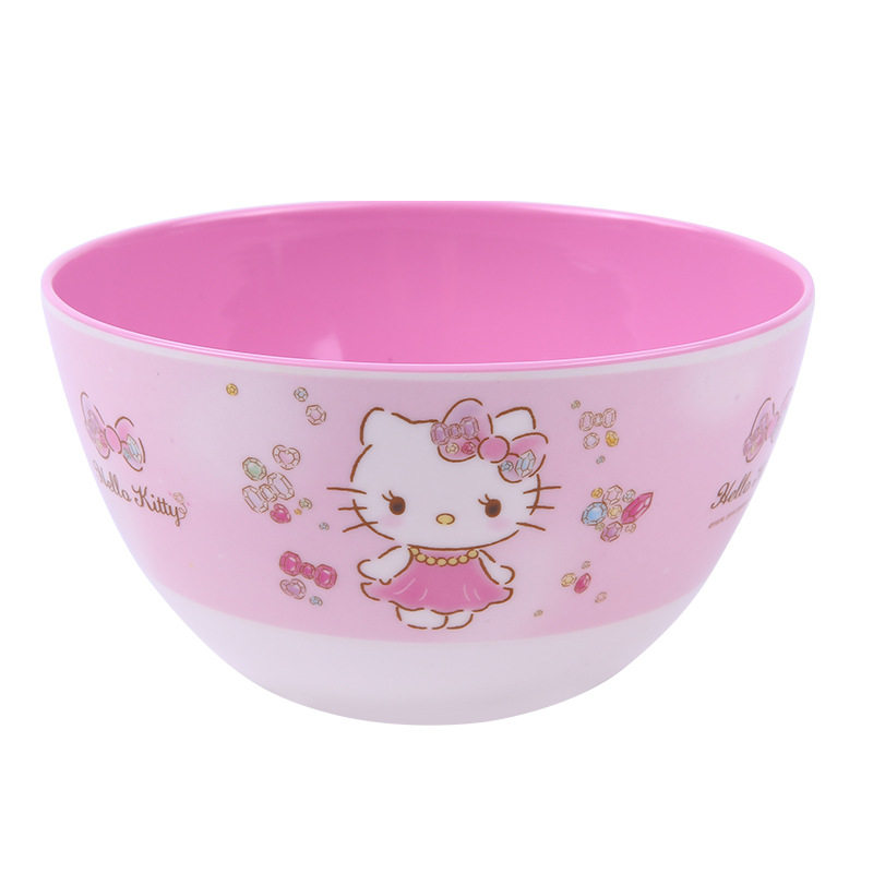 Wuhe Melamine Kidsren's Bowl, Two-Color Bowl, Food-Grade, Anti-Scalding, Drop-Resistant, Cartoon Kidsren's Baby Food Bowl, Rice Bowl, Soup Bowl