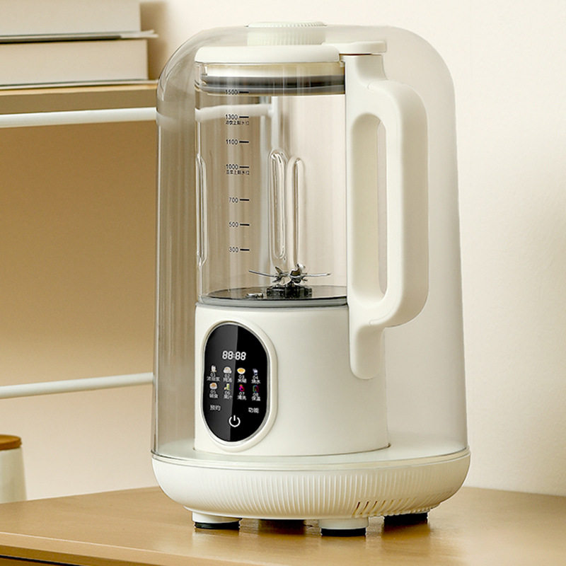 智能柔音加热破壁老人家用豆浆机隔音罩触屏研磨无渣多功能料理