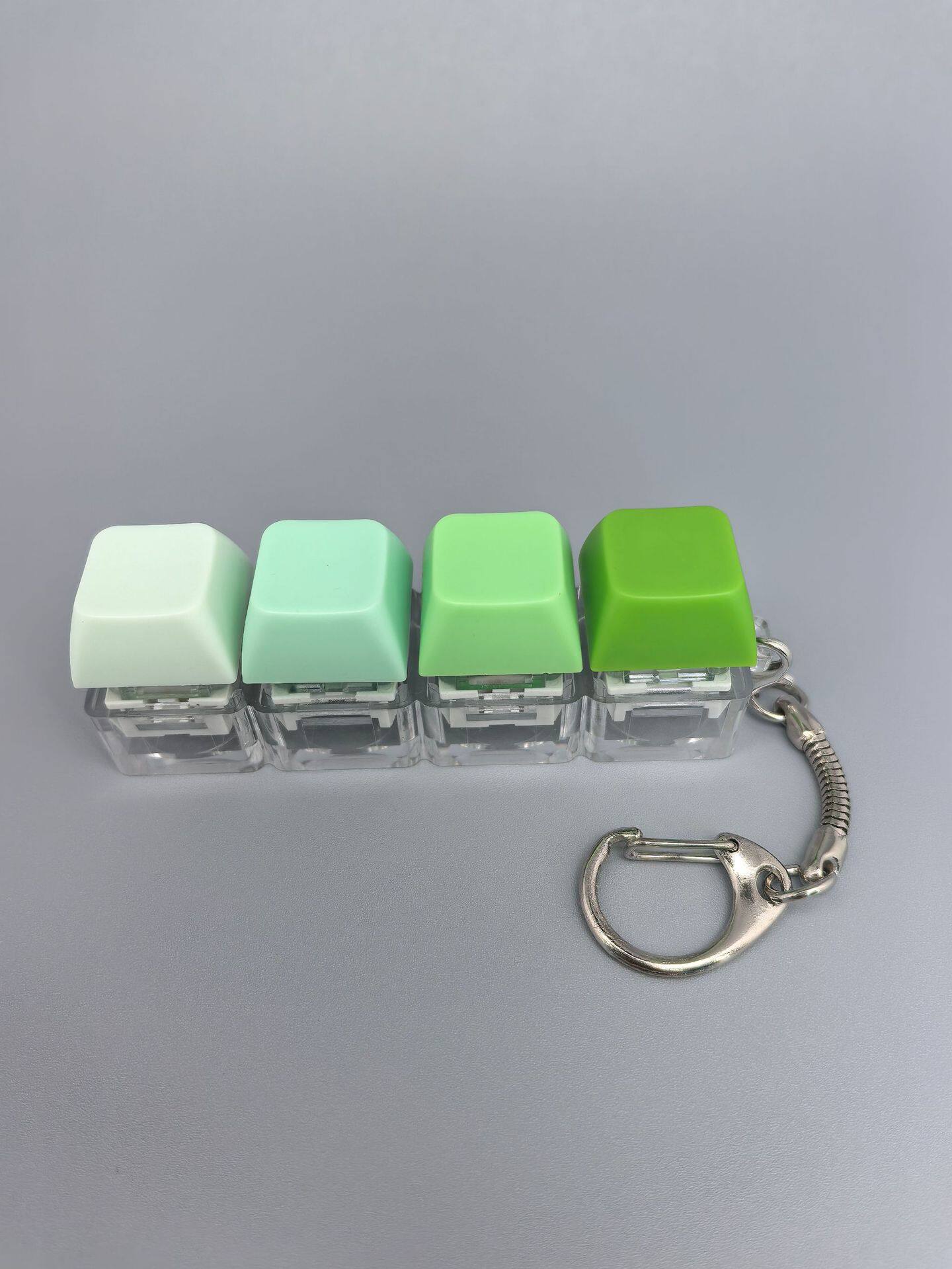 四键马卡龙按键解压玩具钥匙扣键盘办公摸鱼按键解压玩具跨境