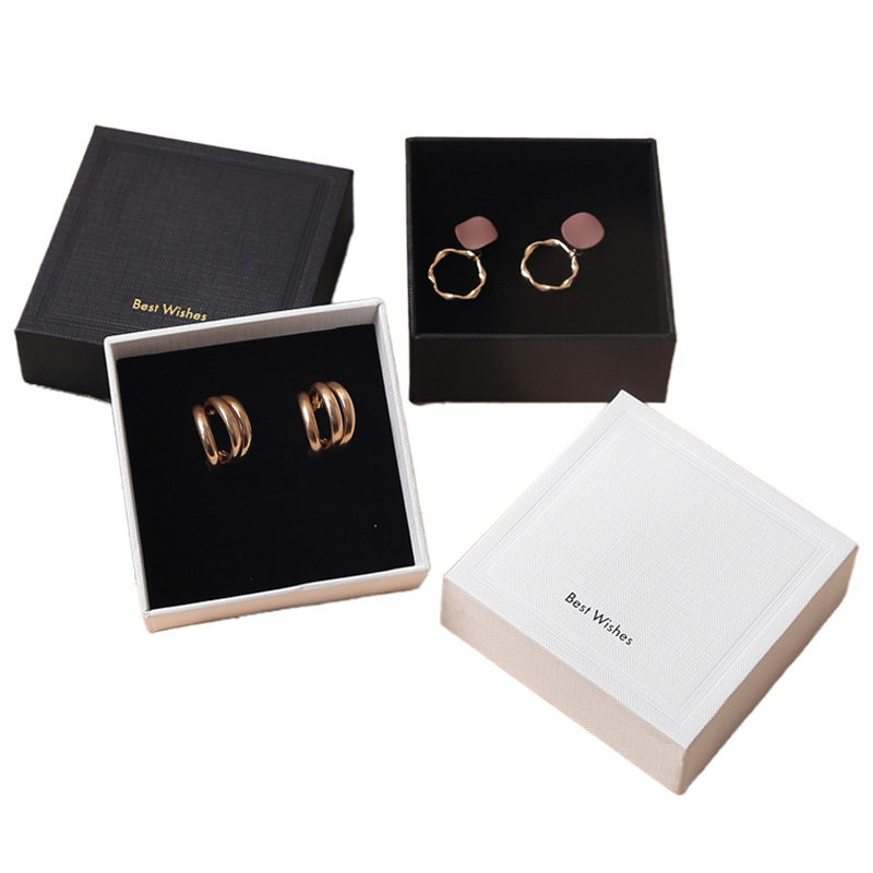 Cross-Border Jewelry Box Ready-Made Ring Necklace Earrings Bracelet Jewelry Packaging Box Multi-Functional Heaven and Earth Cover Gift Box