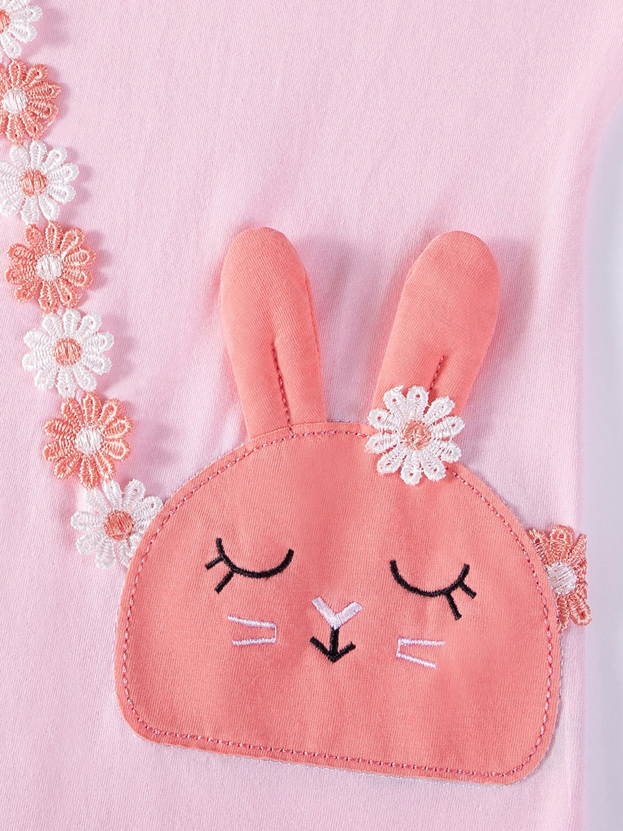 Girls' Dress, Summer Short-sleeve Kids' Dress, Cute Cartoon Baby Dress